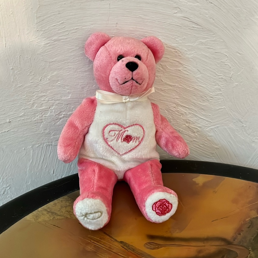 Sale! Holy Bears “Mom” Pink Plush Bear